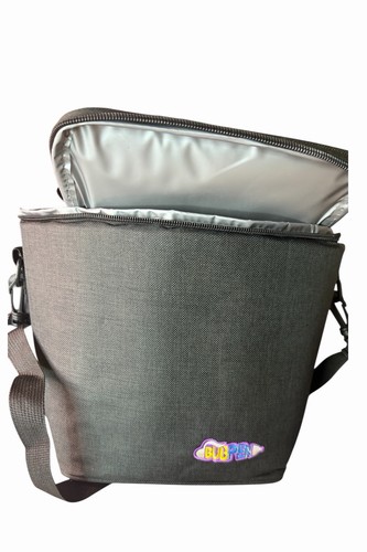 Black insulated lunch - bag, with