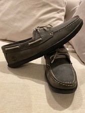 Timberland Grey Boat Deck Loafers Moccasin  Casual Shoes UK size 7.5 EU 41