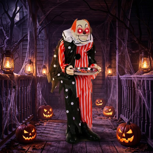 Animated clown halloween - animated,