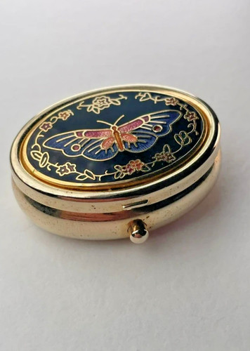 Vintage cloisonné gold - vintage, tone