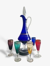 Vintage Glass Bar Set