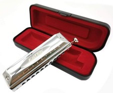 EASTTOP Chromatic Harmonica Key of C 10hole 40Tones Professional Harmonica Gift