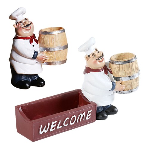 Cute chef statue - cute, collectible