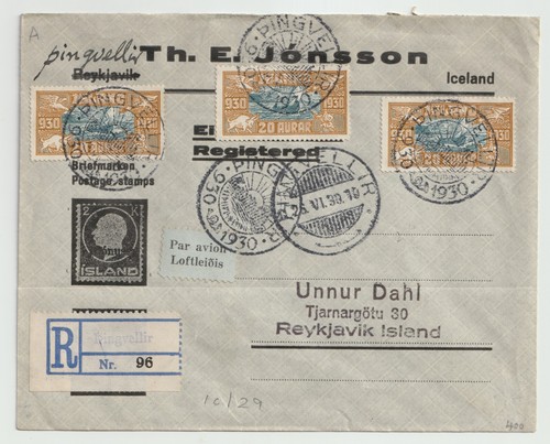 P84 iceland 1930 - iceland,