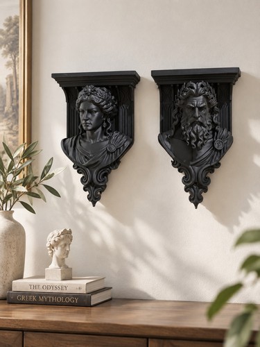 Gothic zeus hera wall - zeus, &