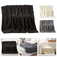 Throw Blanket Waffle Embossed