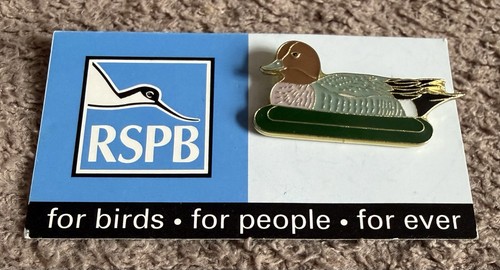 Rspb wigeon enamel - rspb, badge