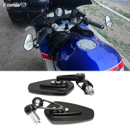 Pair 22mm bar end mirrors - bar,