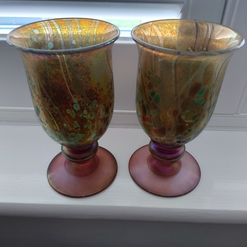 Isle wight glass goblets - wight,