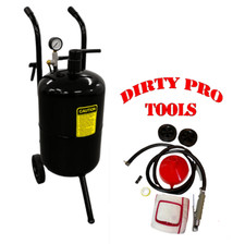 Sand Blaster Portable Shot Grit 38 Liter  Blasting With Gun Water Trap 10 Gallon