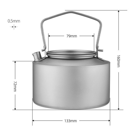 Compact 980ml kettle - 980ml, with