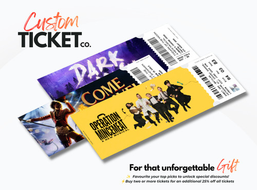 Custom souvenir theatre - theatre, ticket