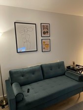 Wayfair Jade Great condition 3 seater sofa- H90cm x D88cm x W192cm.