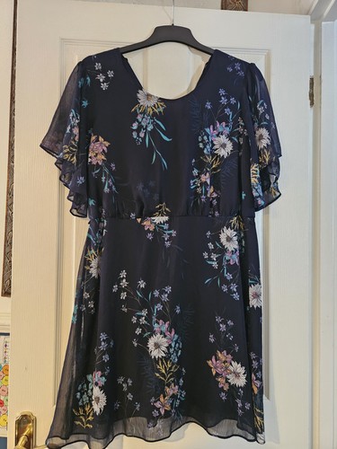 George navy floral dress - floral,
