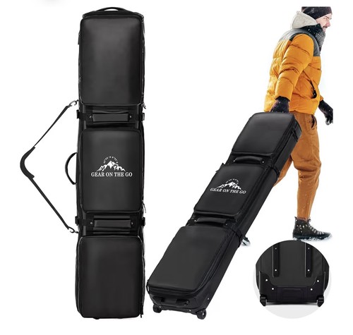 Double rolling ski bag - double,