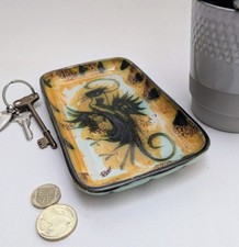 Vintage, Celtic Pottery, Newlyn Cornwall, Decorative Catch All Tray