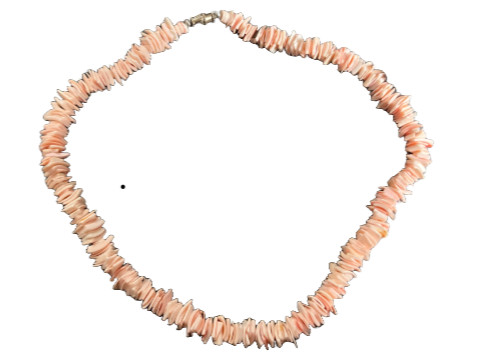 Coral pink 17in puka - 17in, shell
