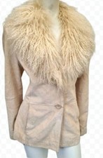 Real Suede&real Mongolian Fur