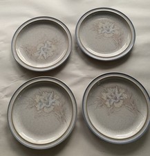 4 Denby Tasmin Rimmed Side Plates 6.75 Inches