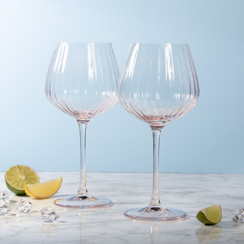 Gin glasses pink - glasses, of