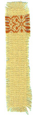 Yellow Cotton Bookmark Geometric Embroidery Mustard Gift x Her Him