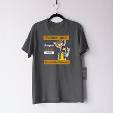 Father & Daughter T-Shirt Her Hero His Princess Fathers Day Family Gift