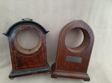 X 2 ANTIQUE INLAID BURRWOOD