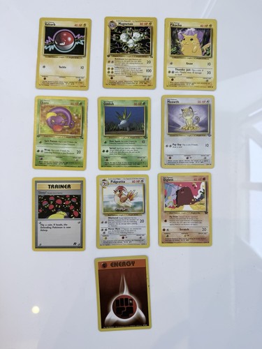 10x vintage 1995 - pokémon, wotc