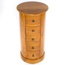 Teak 5 Drawer Drum Chest/Solid