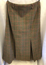 DAKS Pleated Checked Skirt In