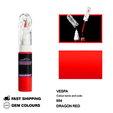 For VESPA DRAGON RED 894 Touch Up Paint Pen Brush Fix Kit Scratch Chip Set Mark