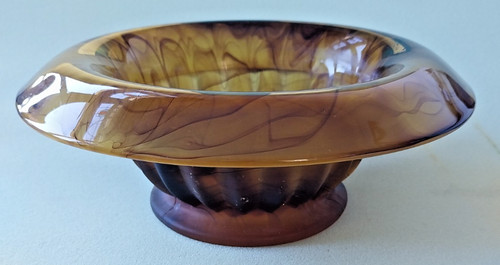 Amber cloud glass - bowl, from