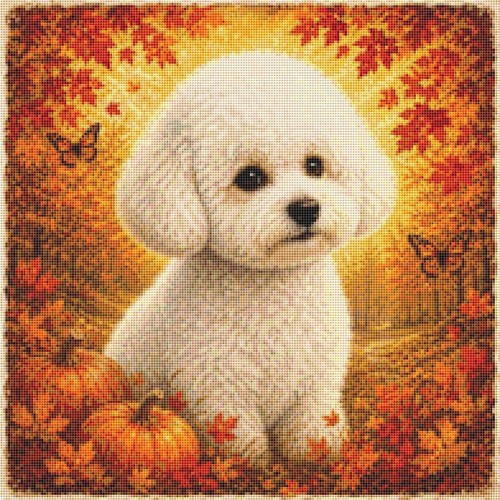 Bichon frise puppy dog - dog, in