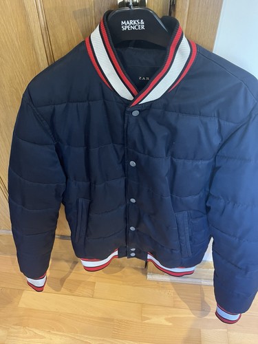 Zara blue mens puffer - zara, men’s