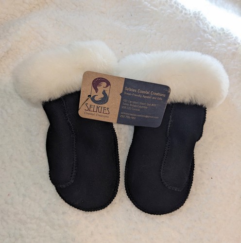 Ugg sheepskin mittens black - ugg,