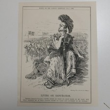 1908 punch cartoon LIVING ON