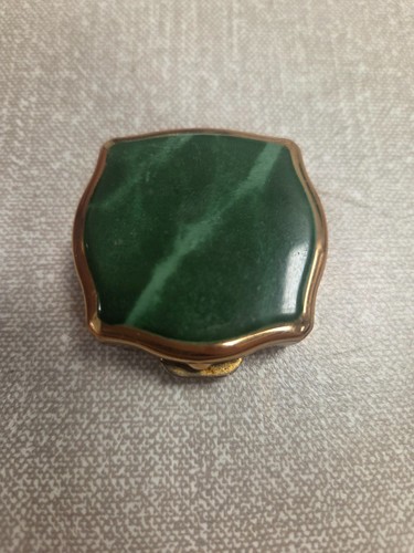 Vintage stratton green enamel - vintage,