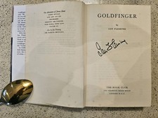 Signed - Ian Fleming Goldfinger 1959 First Book Club Edition (DustJacket)