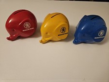 VINTAGE MIDLAND BANK ELEPHANT MONEY BOX  x 3 JOBLOT NO KEYS 1980'S ?? 