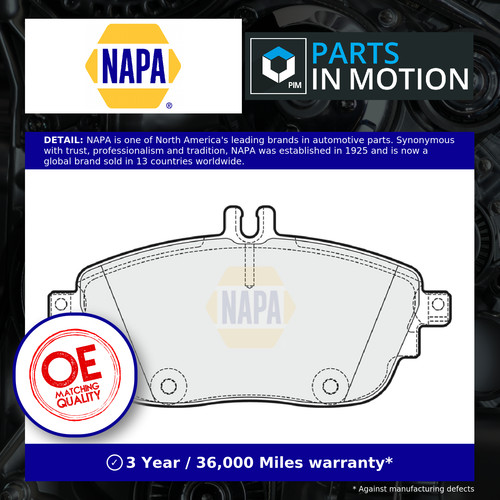 Brake pads set fits - fits, mercedes