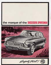 MG Range 1966-1967 UK Market Foldout Sales Brochure Midget 1100 MGB Magnette