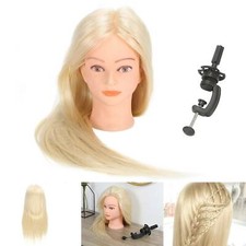24" Hairdressing Styling Mannequin Doll Salon Training Hair Clamp Professional