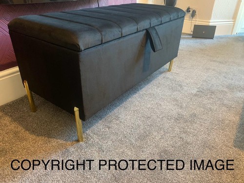 Panel ottoman storage - ottoman, box
