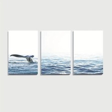 3pcs Whale Tail Ocean Coastal