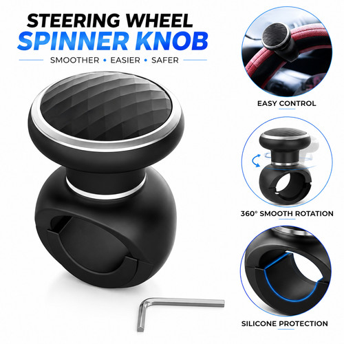 Steering wheel knob spinner - knob,