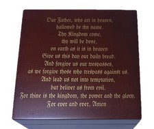 The Lords Prayer Trinket Box