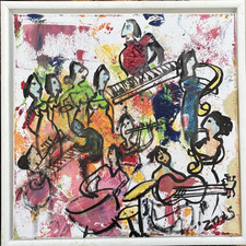 Music jazz women trumpet sax