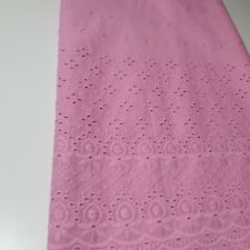 Pink 100% Cotton Broderie