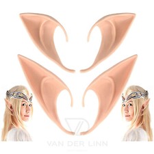 VDL Latex Elf Ears Easy Fit Costume Halloween Party Hobbit Spock Fancy Cosplay