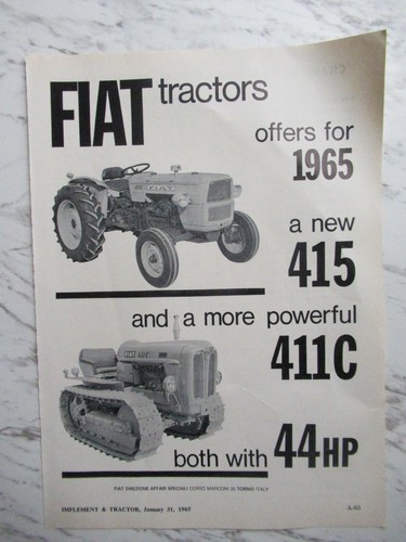 1965 fiat 415 411c 44hp - 1965,